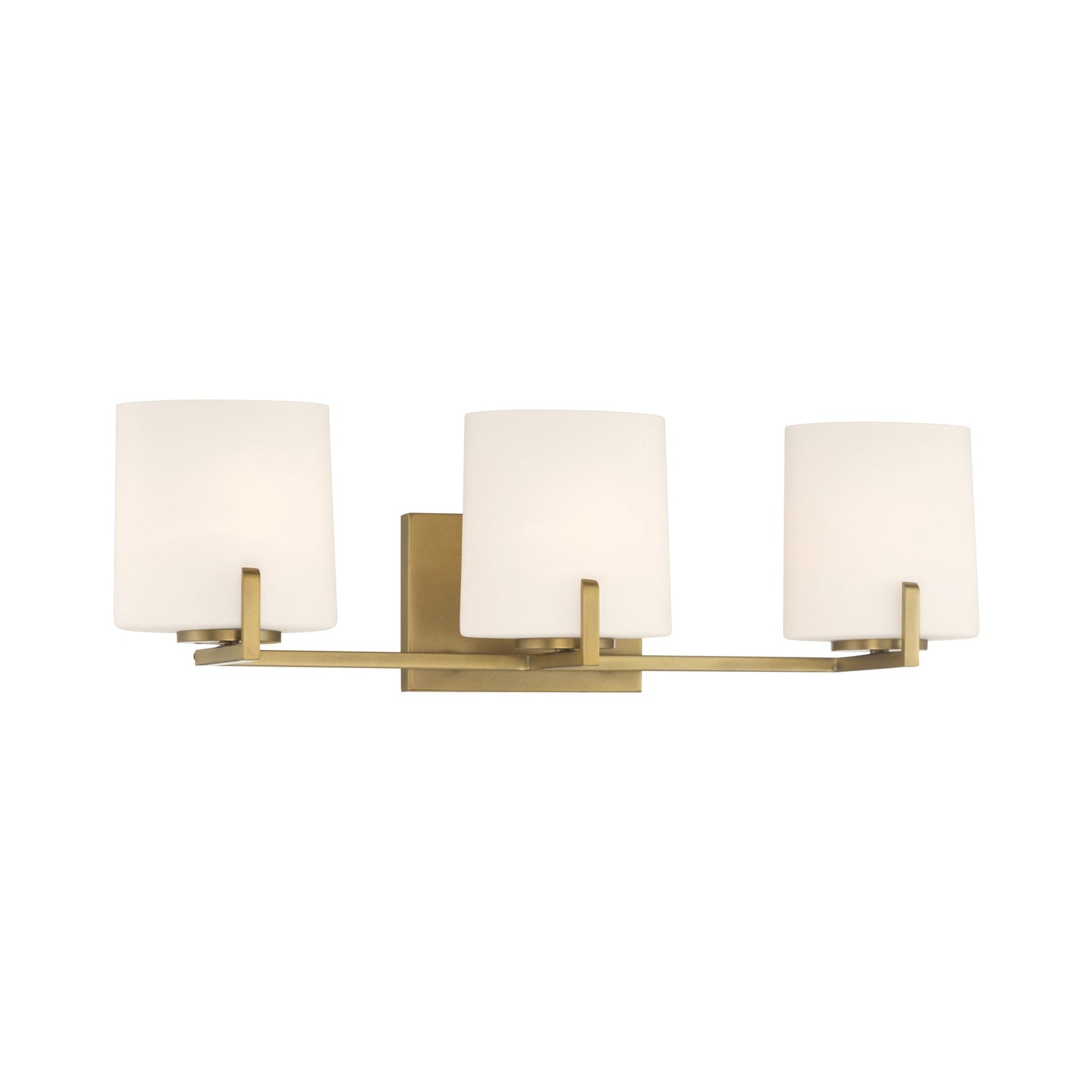 Mirelle Bath Vanity Light in Legacy Brass (3-Light).
