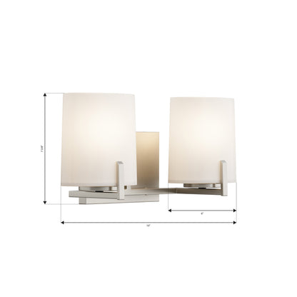 Mirelle Bath Vanity Light - line drawing.