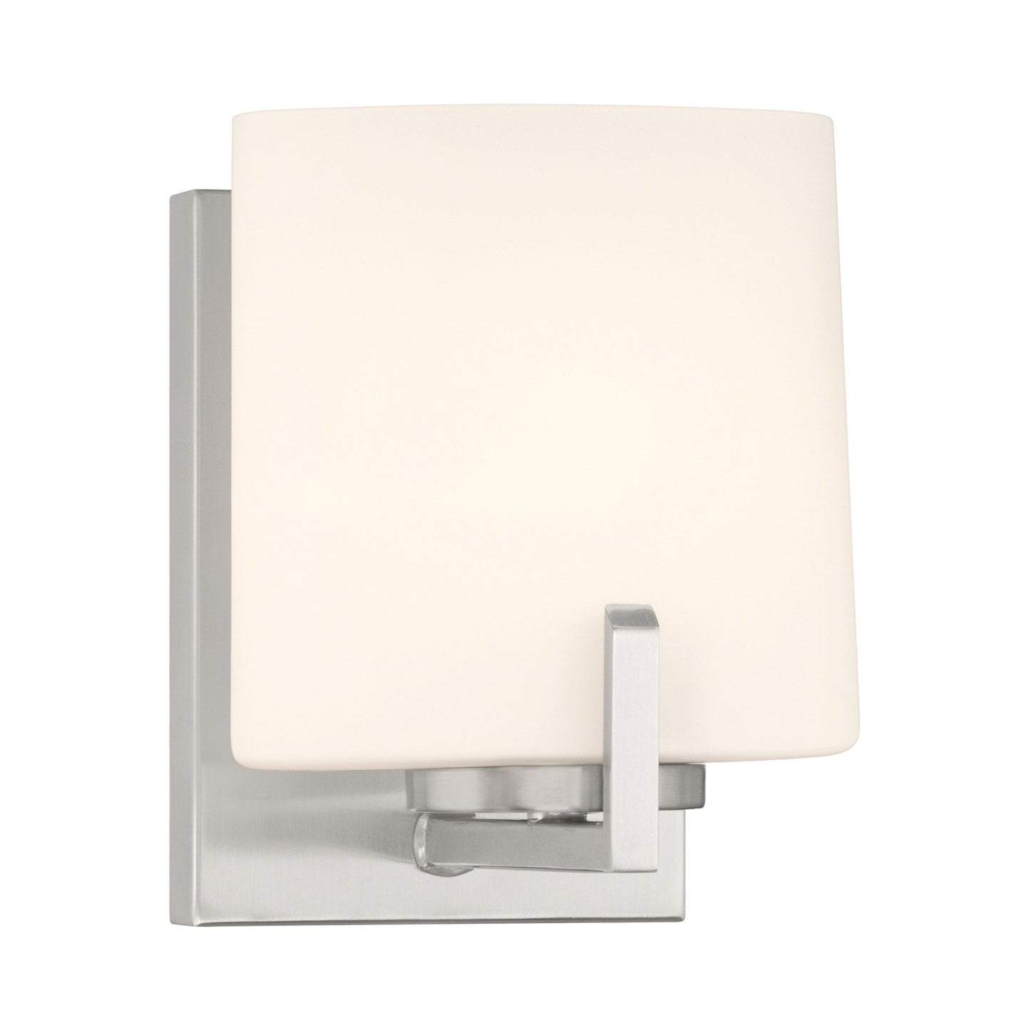 Mirelle Bath Wall Light in Brushed Nickel.