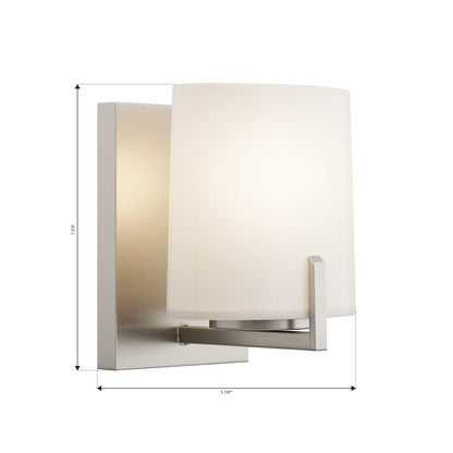 Mirelle Bath Wall Light - line drawing.