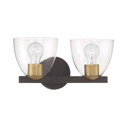 Noellea Bath Vanity Light in Dark Bronze (2-Light).