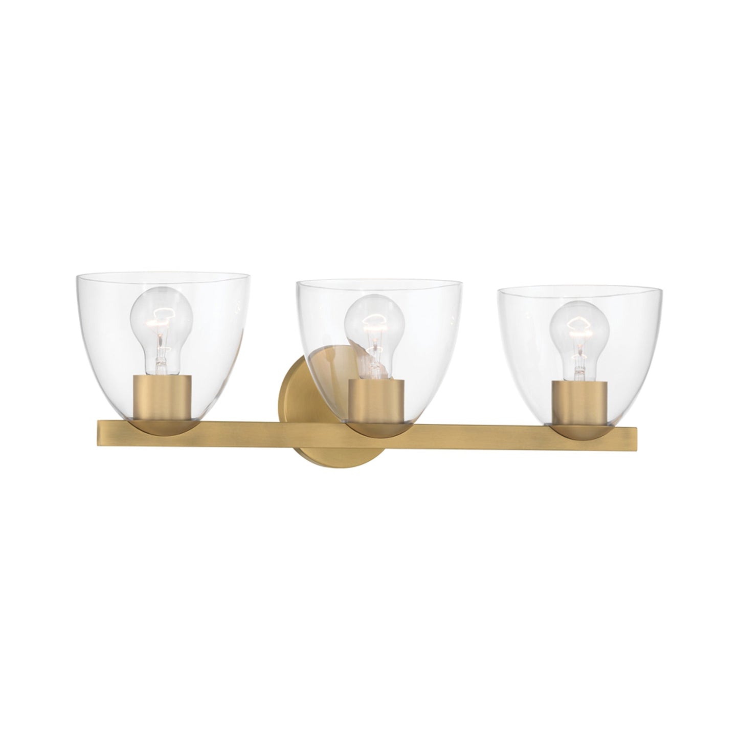 Noellea Bath Vanity Light in Legacy Brass (3-Light).