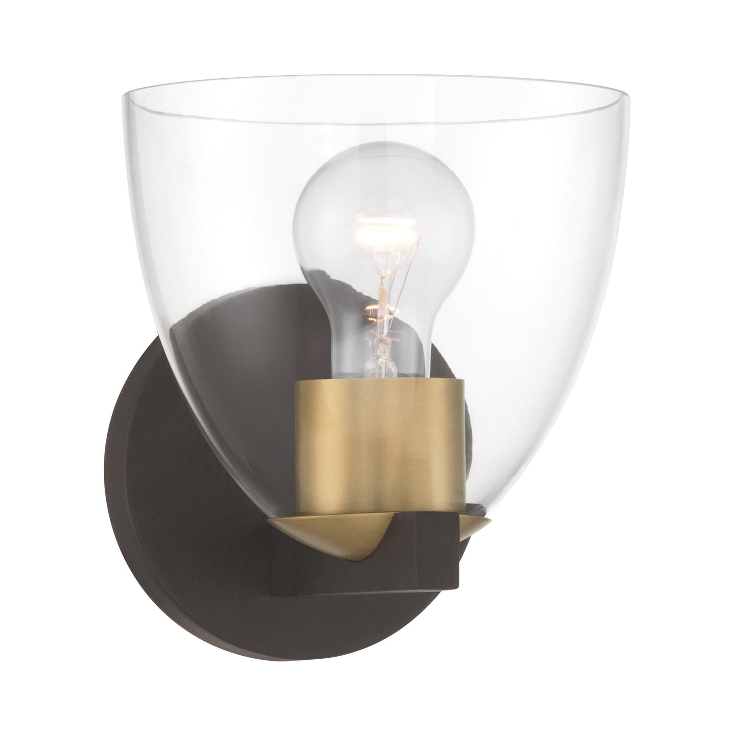 Noellea Bath Wall Light in Dark Bronze.