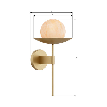 Olenne Wall Light - line drawing.
