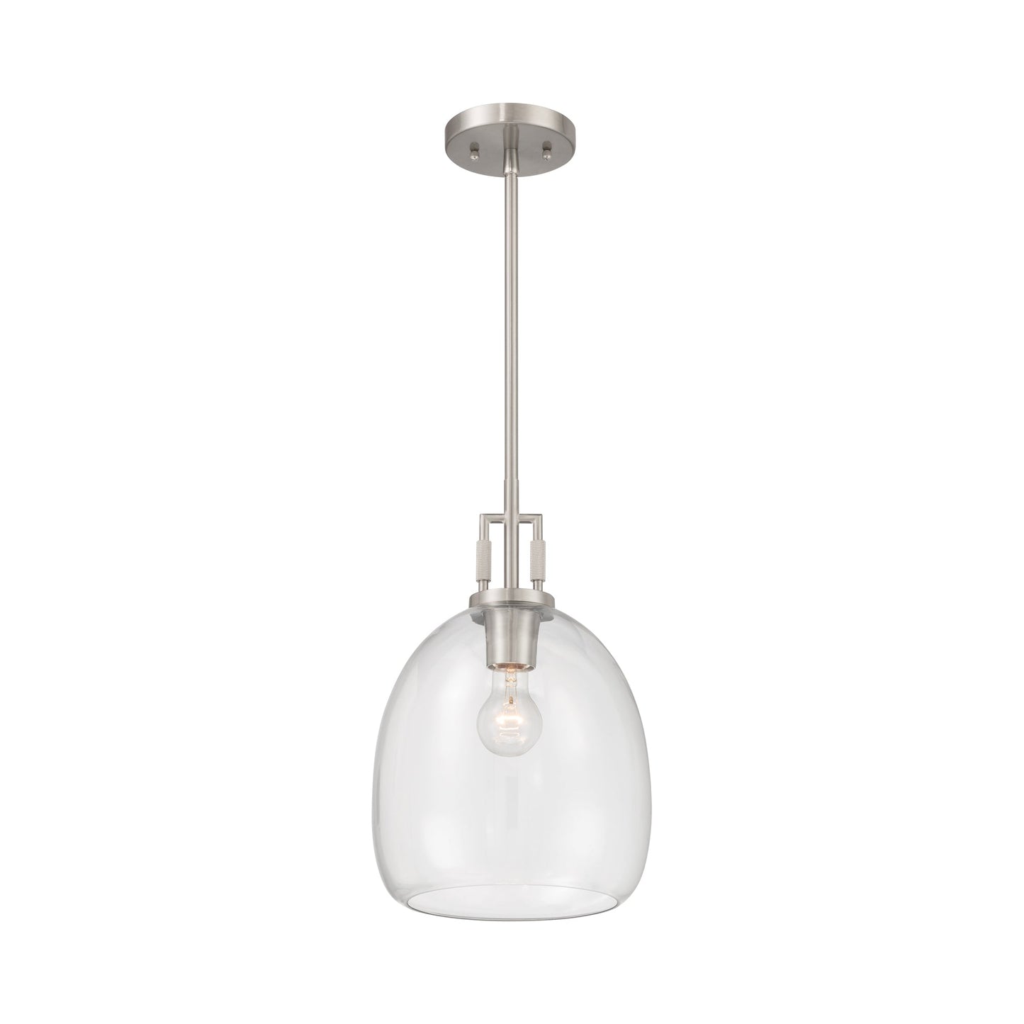 Orbis Pendant Light in Brushed Nickel.