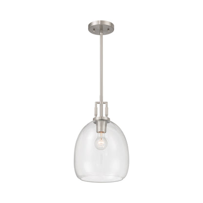 Orbis Pendant Light in Brushed Nickel.