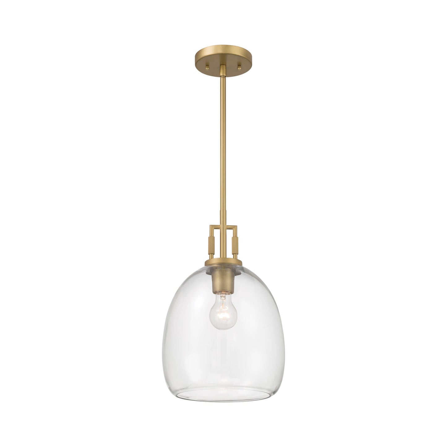 Orbis Pendant Light in Legacy Brass.