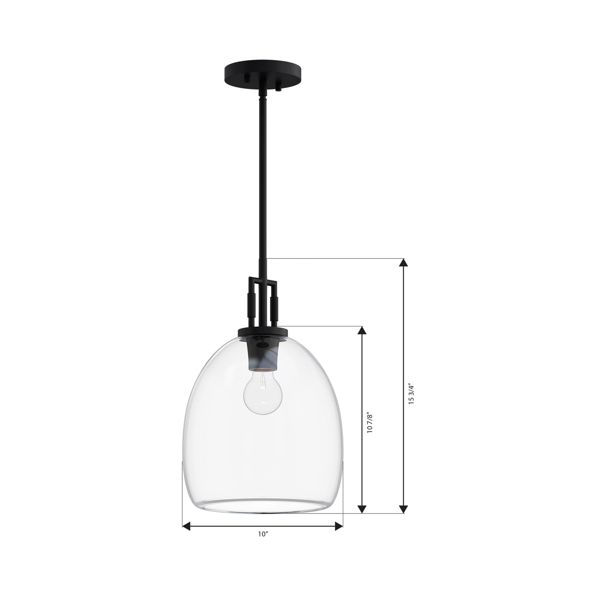 Orbis Pendant Light - line drawing.