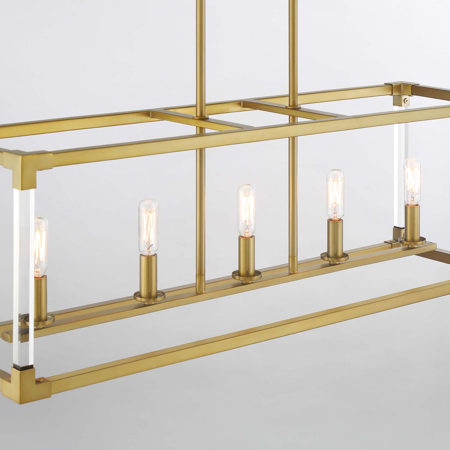 Oro District Linear Pendant Light in Detail.