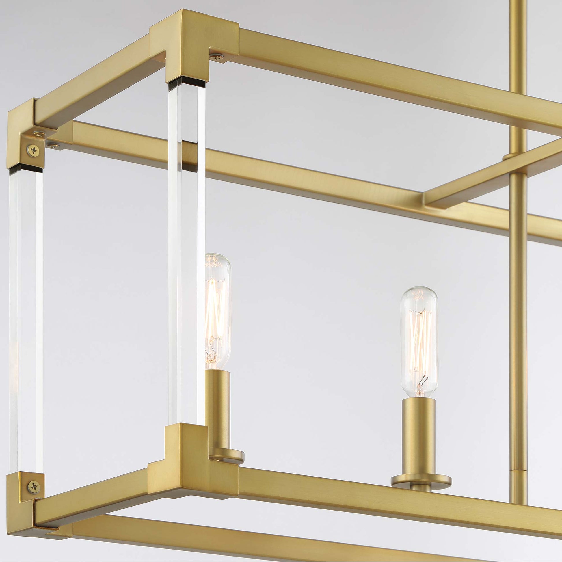 Oro District Linear Pendant Light in Detail.