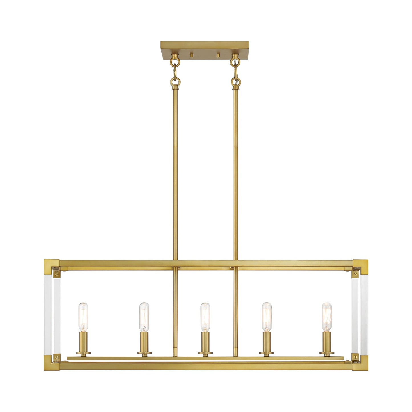 Oro District Linear Pendant Light in Detail.