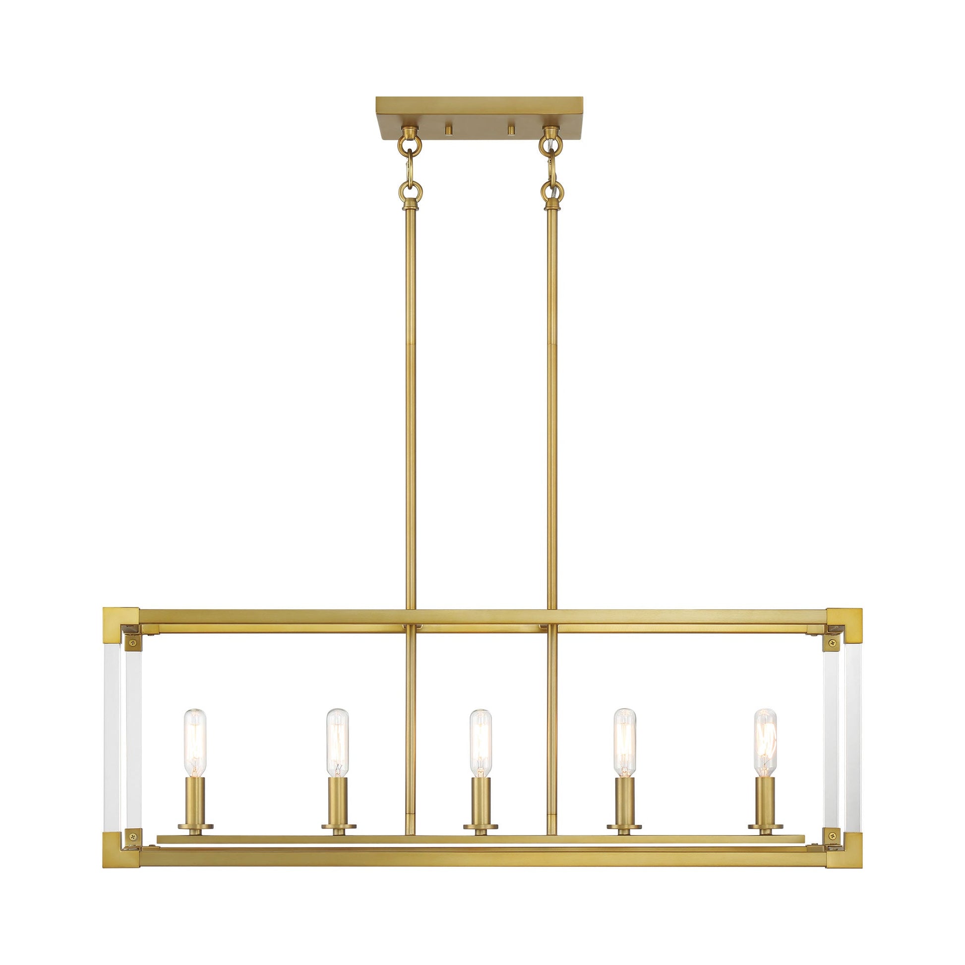 Oro District Linear Pendant Light in Detail.