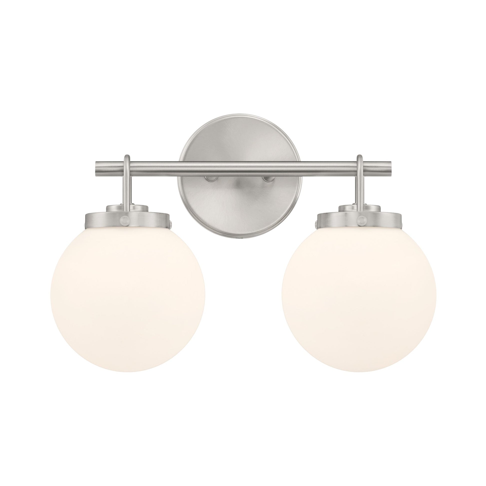 Ortesa Bath Vanity Light in Brushed Nickel (2-Light).