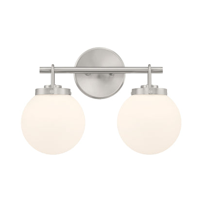 Ortesa Bath Vanity Light in Brushed Nickel (2-Light).