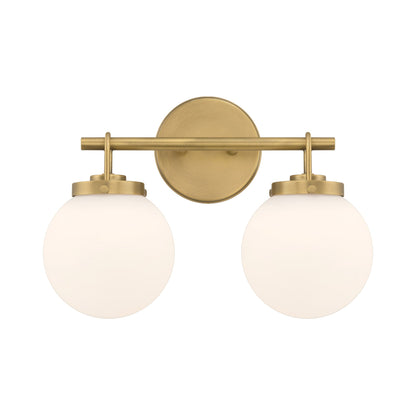 Ortesa Bath Vanity Light in Legacy Brass (2-Light).