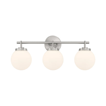Ortesa Bath Vanity Light in Brushed Nickel (3-Light).
