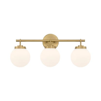 Ortesa Bath Vanity Light in Legacy Brass (3-Light).