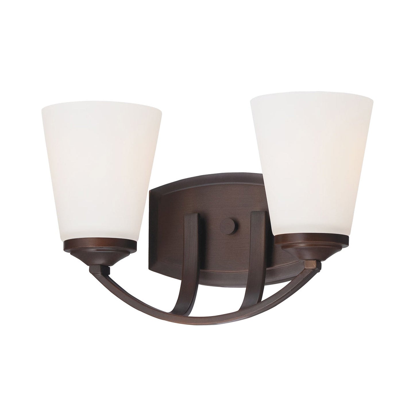 Overland Park Bath Vanity Light in Vintage Bronze (2-Light).
