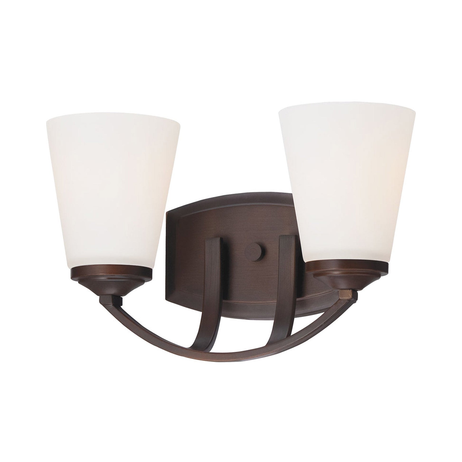 Overland Park Bath Vanity Light in Vintage Bronze (2-Light).