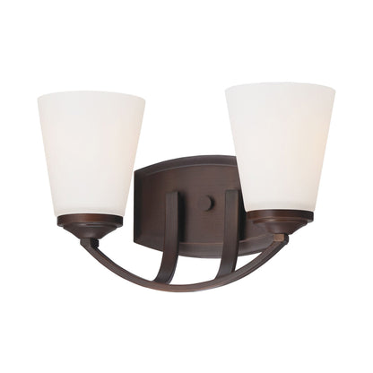 Overland Park Bath Vanity Light in Vintage Bronze (2-Light).