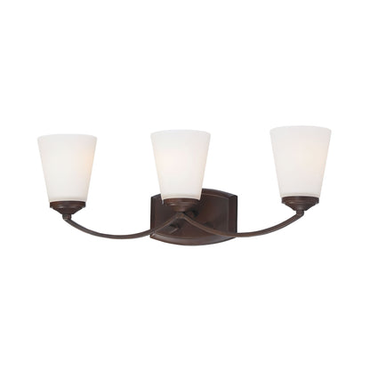 Overland Park Bath Vanity Light in Vintage Bronze (3-Light).