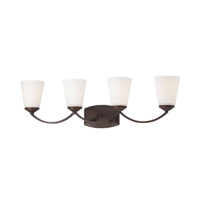 Overland Park Bath Vanity Light in Vintage Bronze (4-Light).