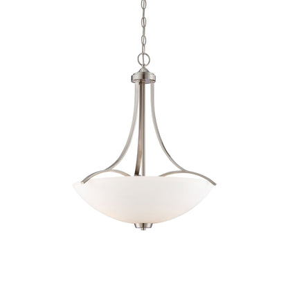 Overland Park Pendant Light in Brushed Nickel.