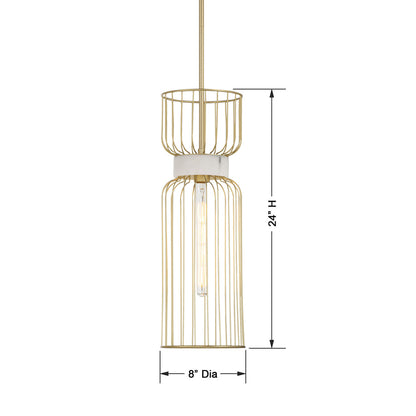 Park Slope Pendant Light - line drawing.