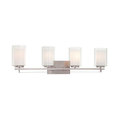 Parsons Studio Bath Vanity Light in Brushed Nickel (4-Light).