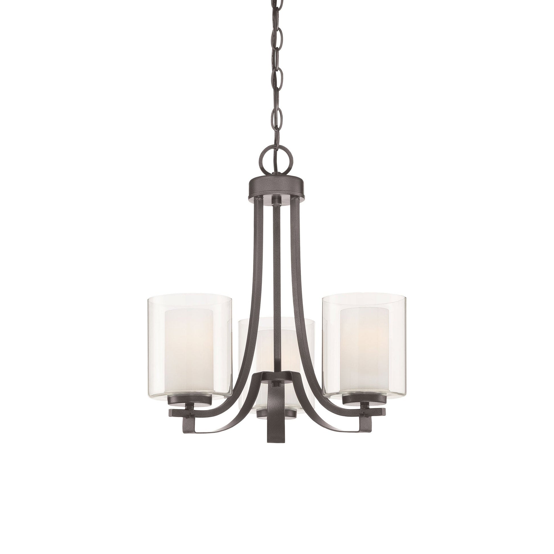 Parsons Studio Mini Chandelier in Smoked Iron.