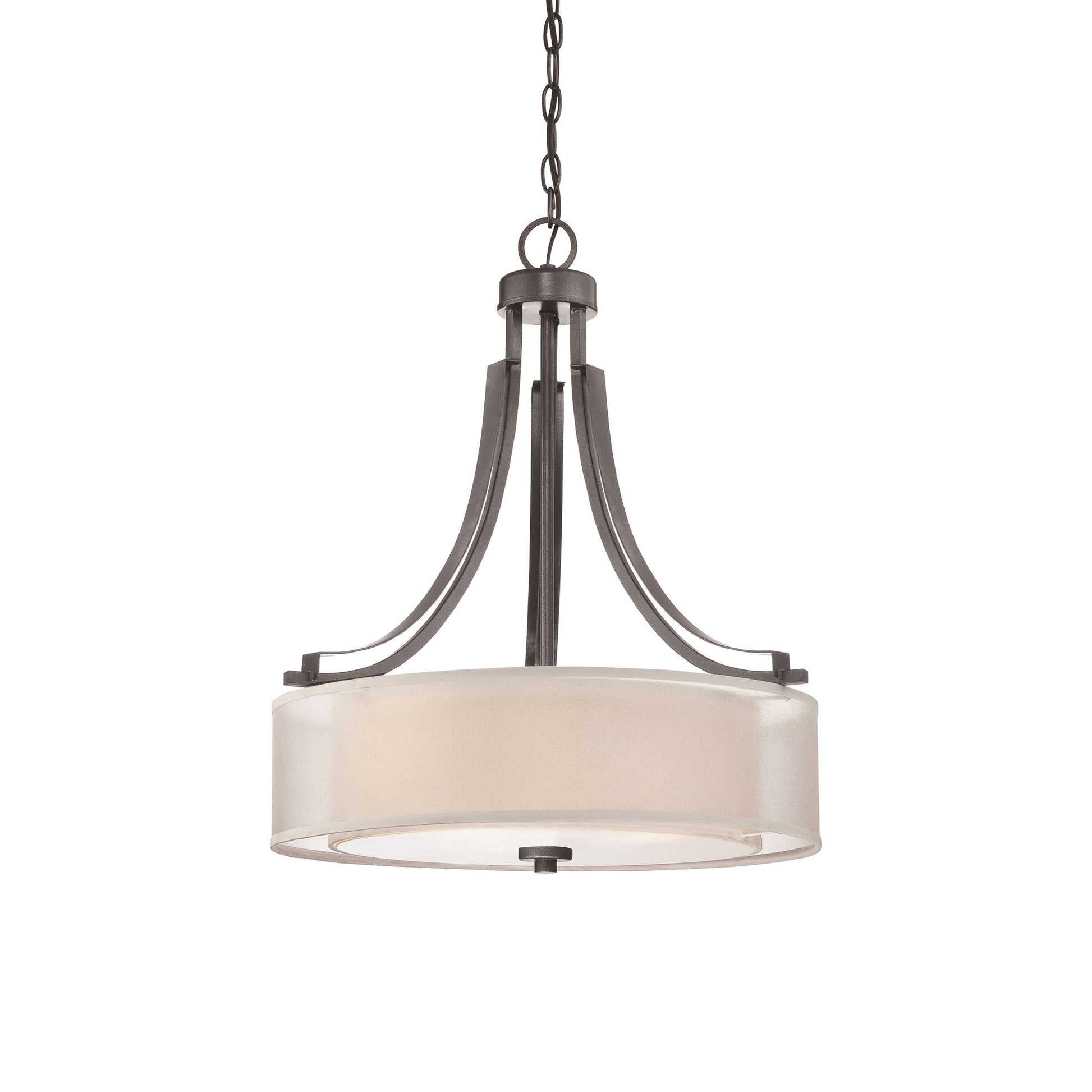 Parsons Studio Pendant Light in Smoked Iron.