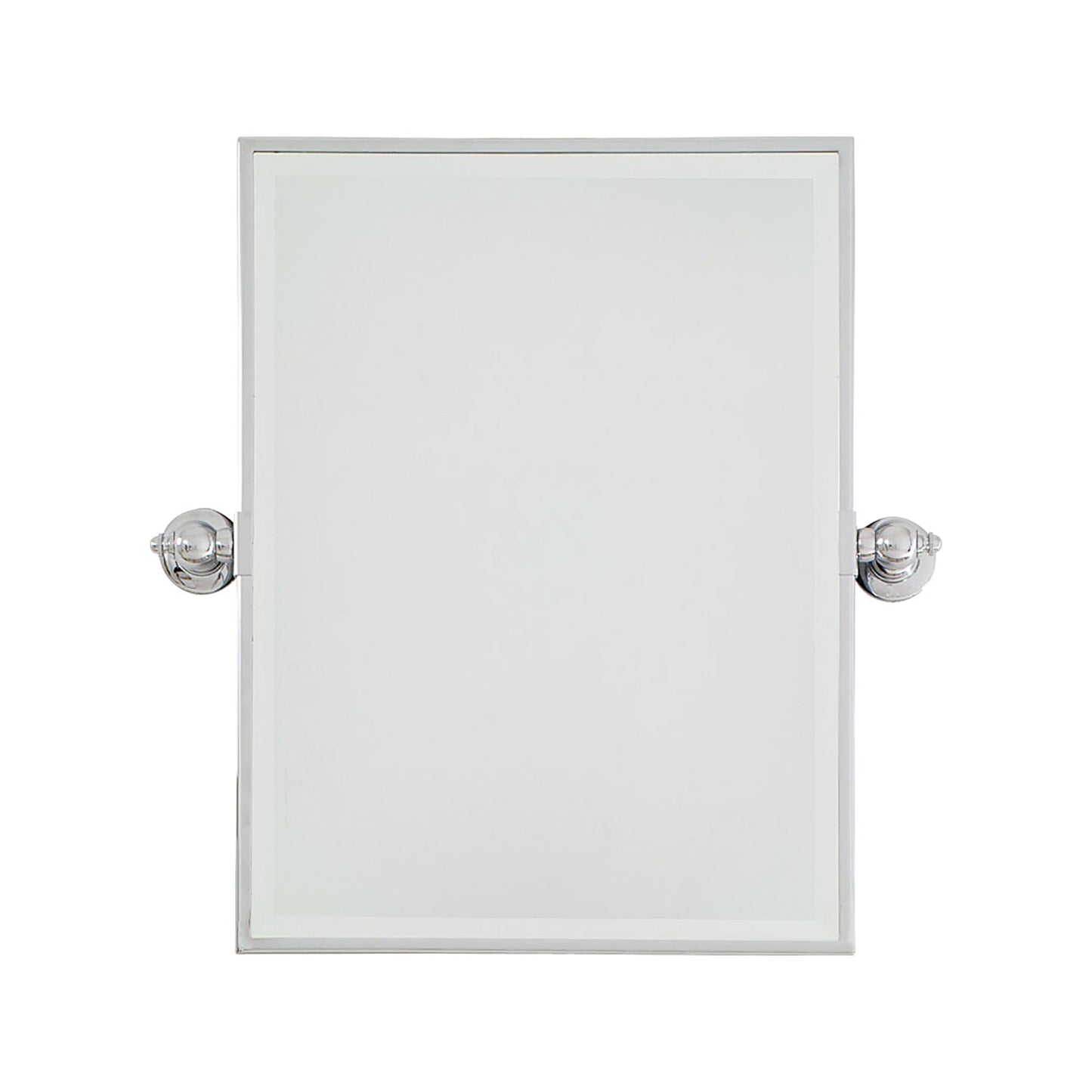 Pivoting Mirrors Rectangle Wall Mirror in Chrome (23.5-Inch).