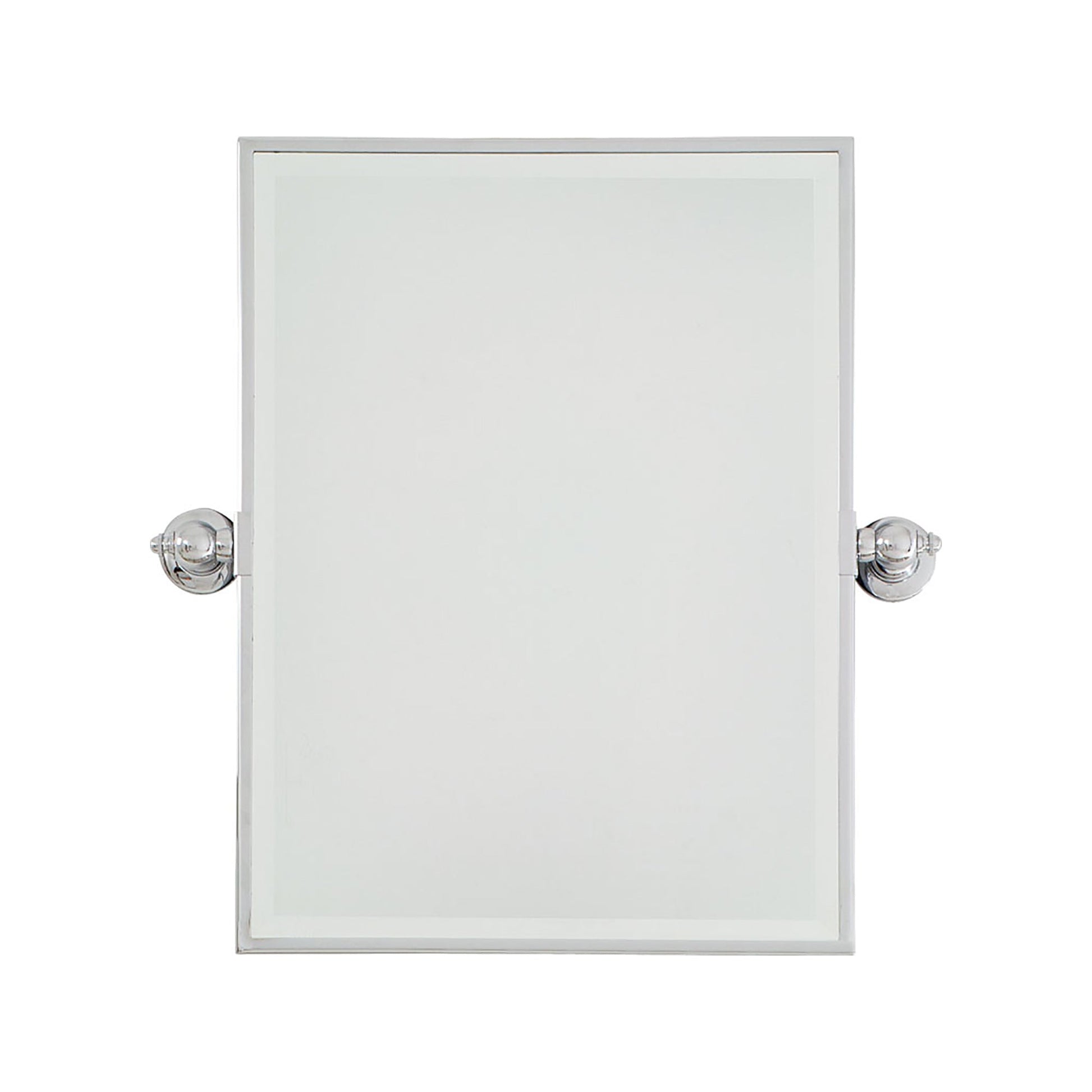 Pivoting Mirrors Rectangle Wall Mirror in Chrome (23.5-Inch).