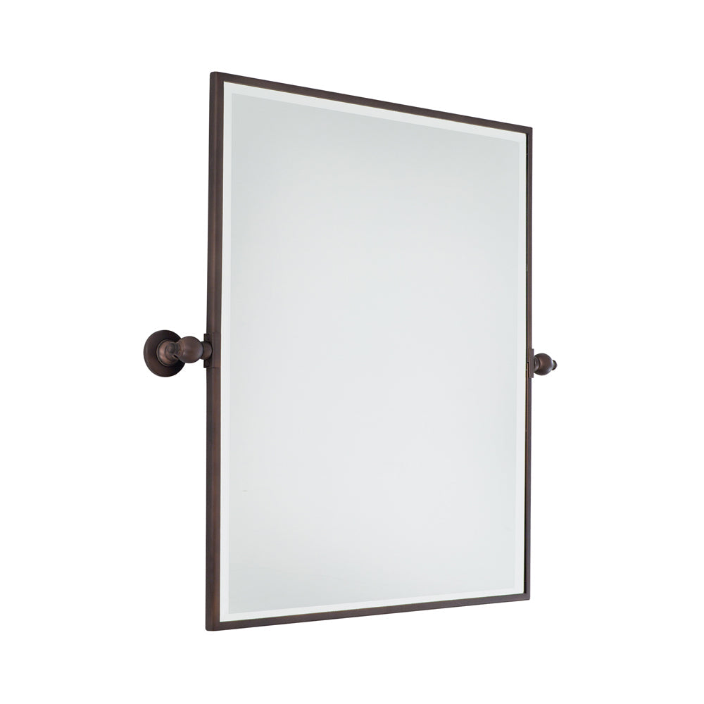 Pivoting Mirrors Rectangle Wall Mirror in Detail.