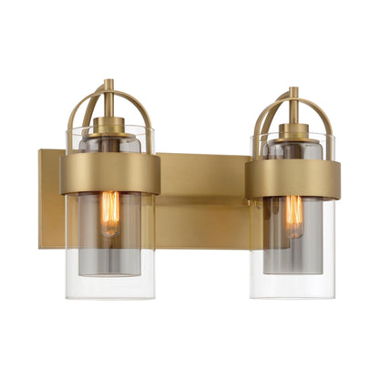 Ravik Bath Vanity Light in Legacy Brass (2-Light).