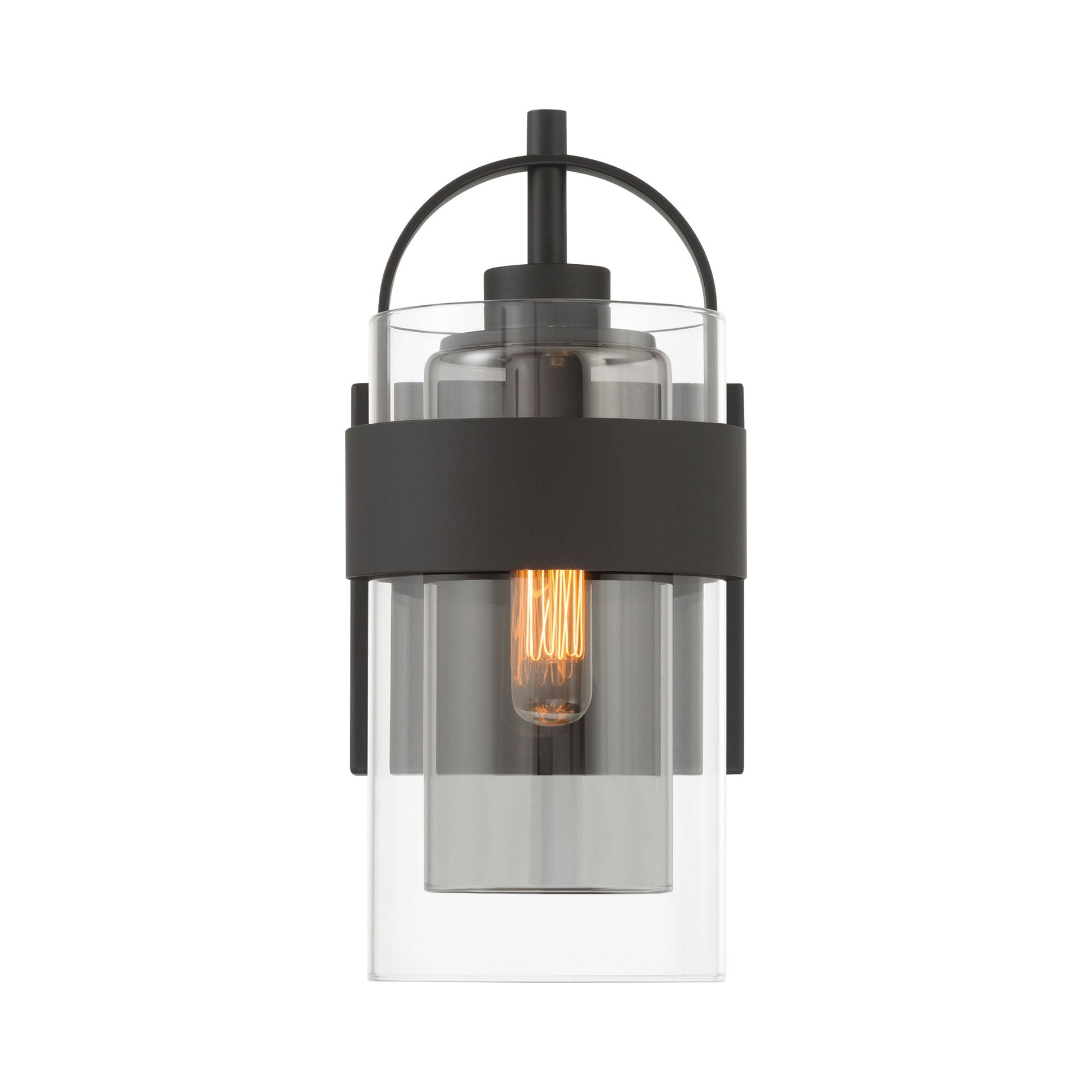 Ravik Bath Wall Light in Dark Matte Black.