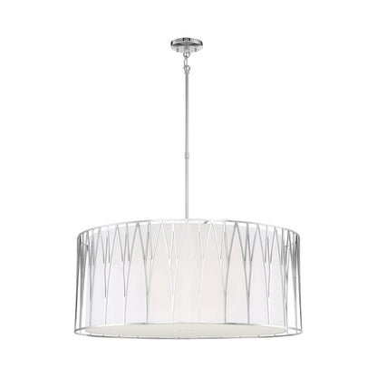 Regal Terrace LED Pendant Light in Polished Nickel (6-Light).