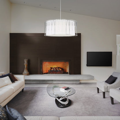 Regal Terrace LED Pendant Light in living room.