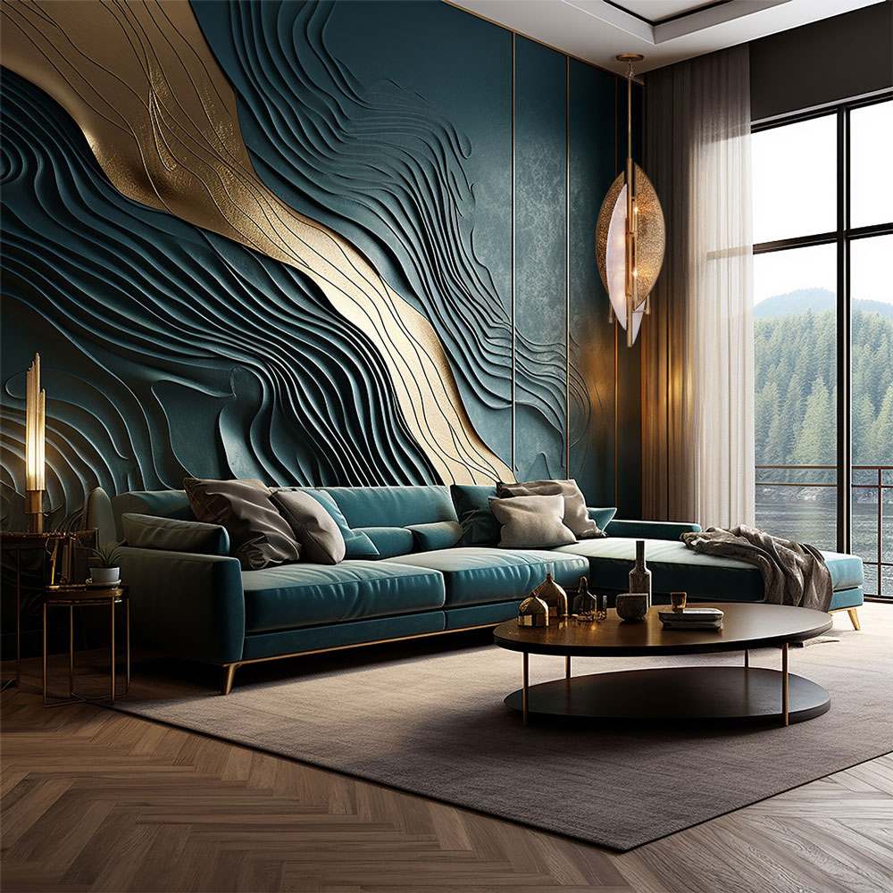 Saint-Martin Pendant Light in living room.