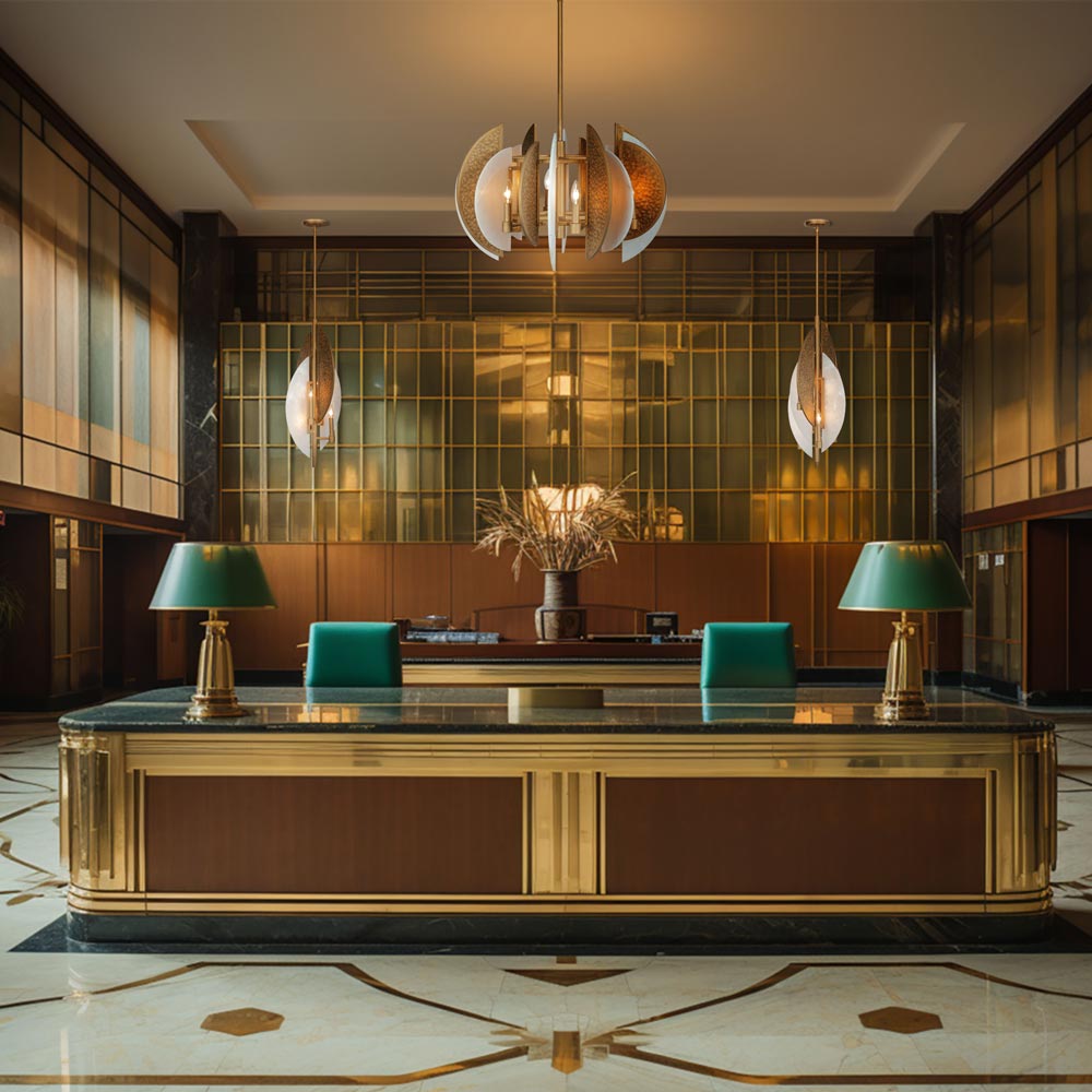 Saint-Martin Pendant Light in living room.