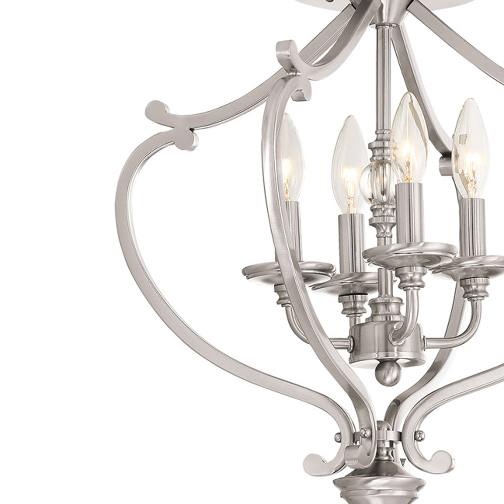 Savannah Row Convertible Semi Flush Mount Celling Light in Detail.