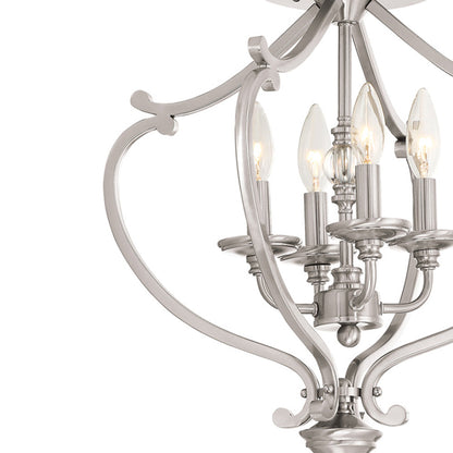 Savannah Row Convertible Semi Flush Mount Celling Light in Detail.