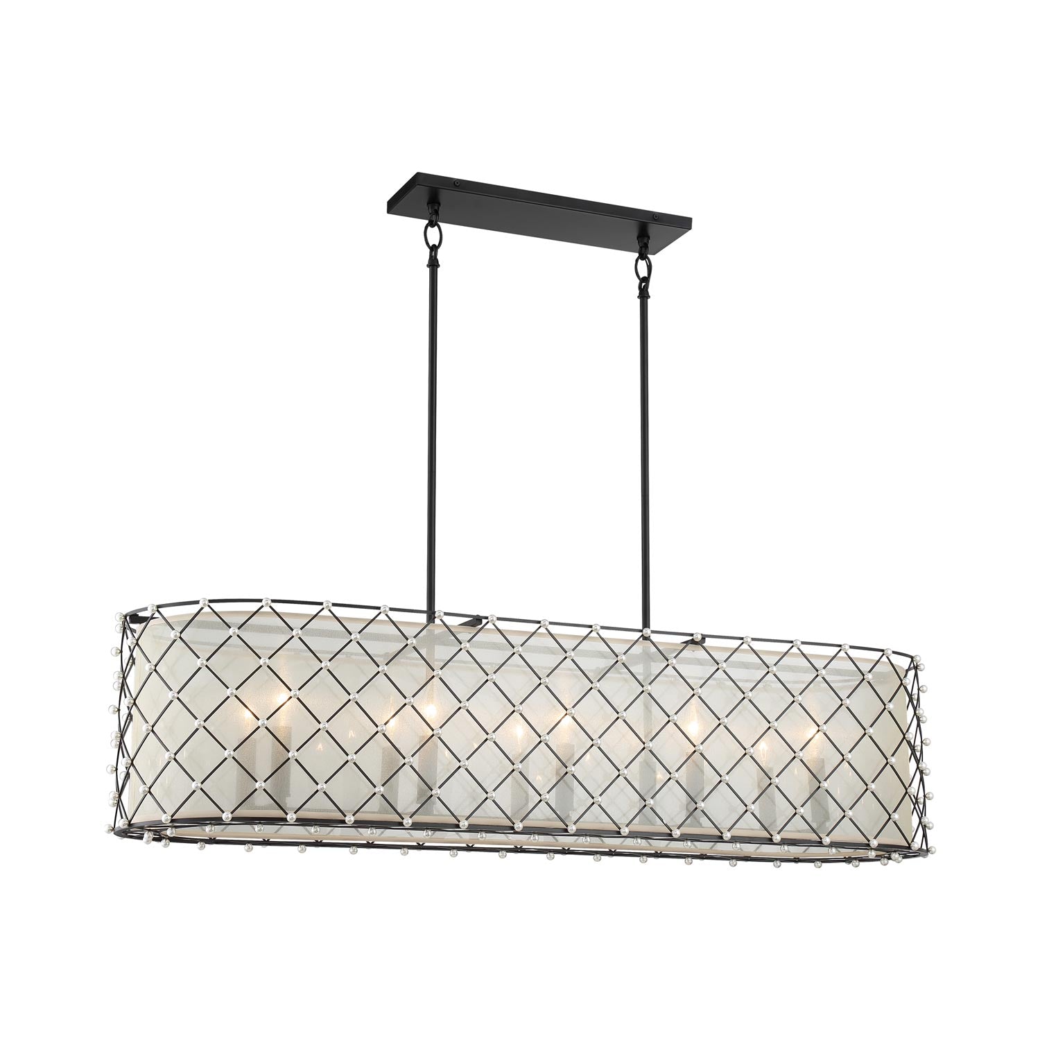 Sheer Elegance Linear Pendant Light.
