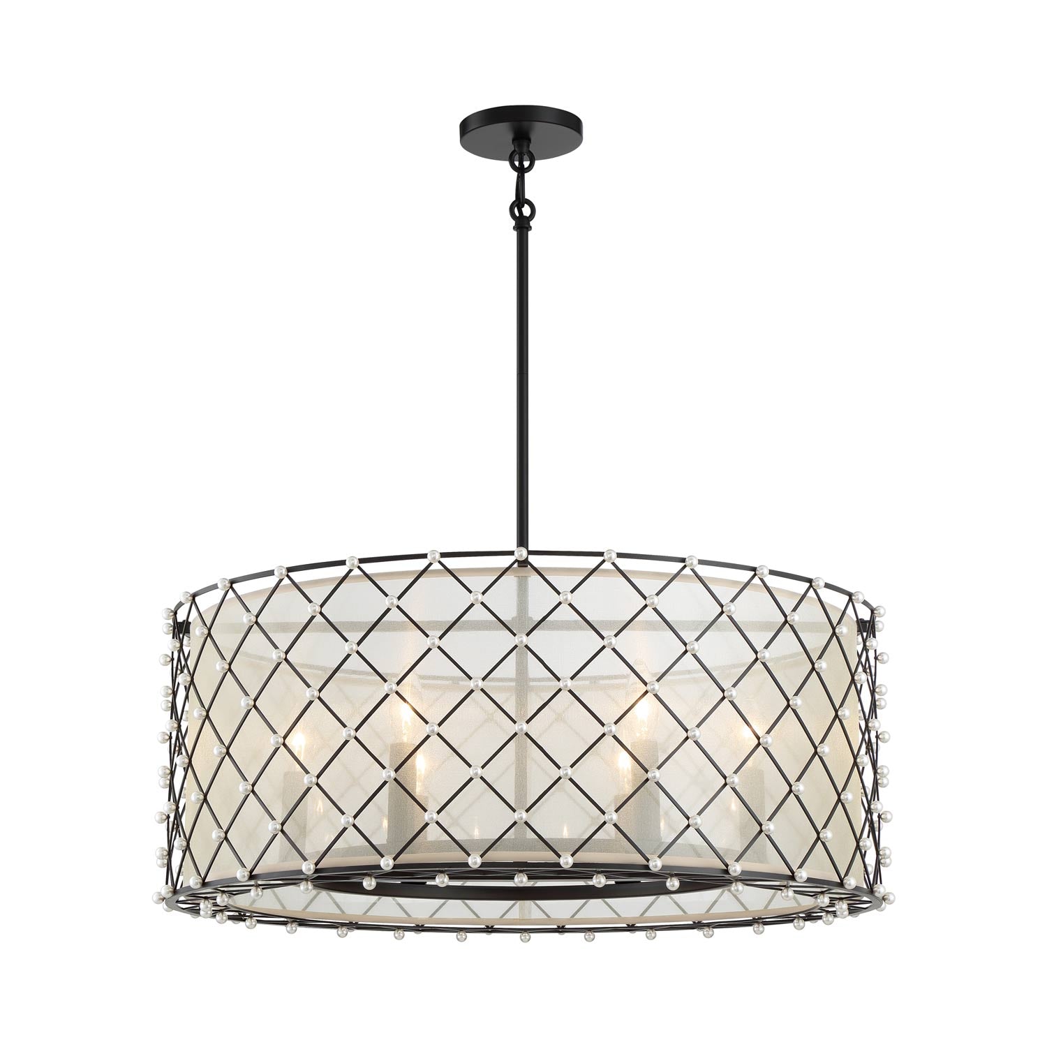 Sheer Elegance Pendant Light (6-Light).