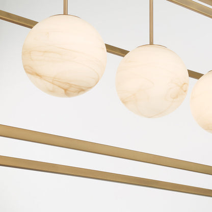 Shimmer Linear Pendant Light in Detail.