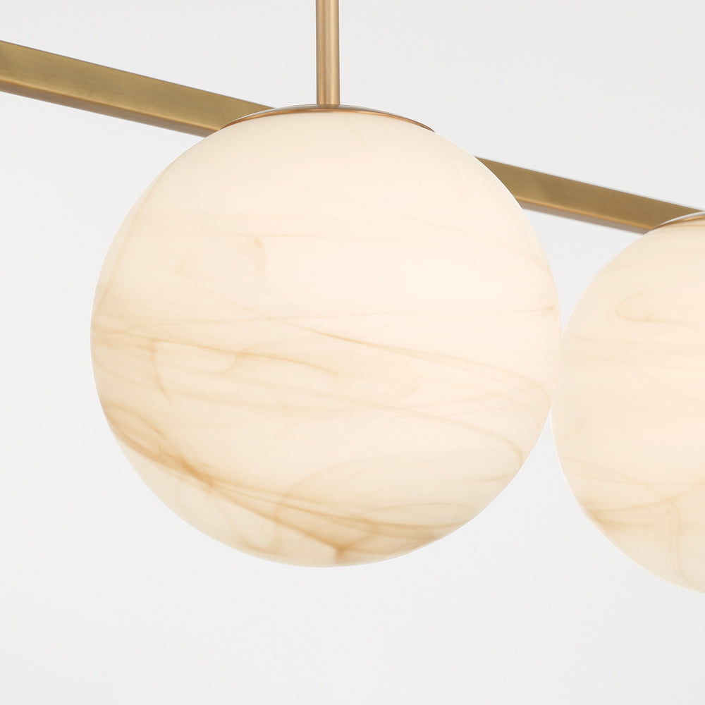 Shimmer Linear Pendant Light in Detail.
