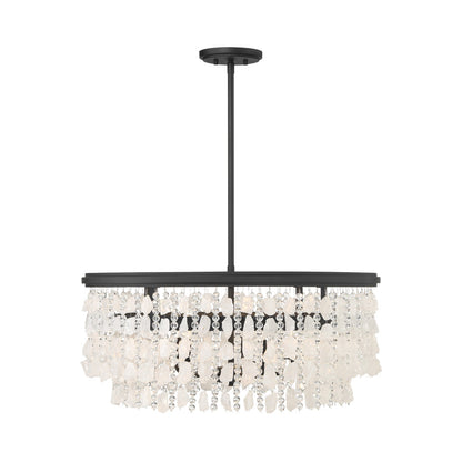 Shimmering Elegance Multi Light Pendant Light (5-Light).