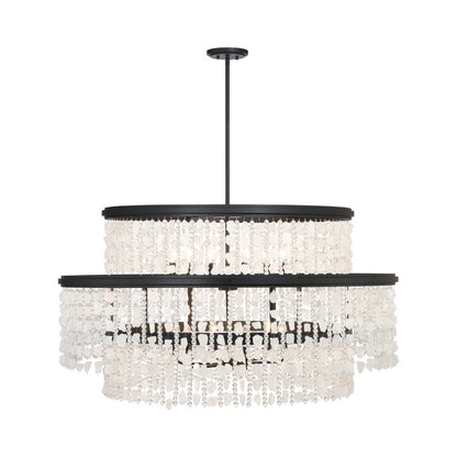 Shimmering Elegance Multi Light Pendant Light (12-Light).