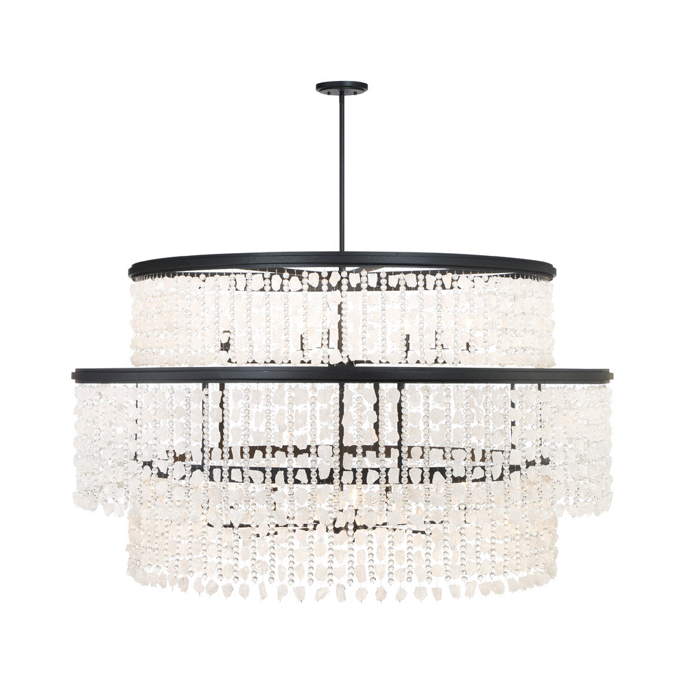 Shimmering Elegance Multi Light Pendant Light (14-Light).