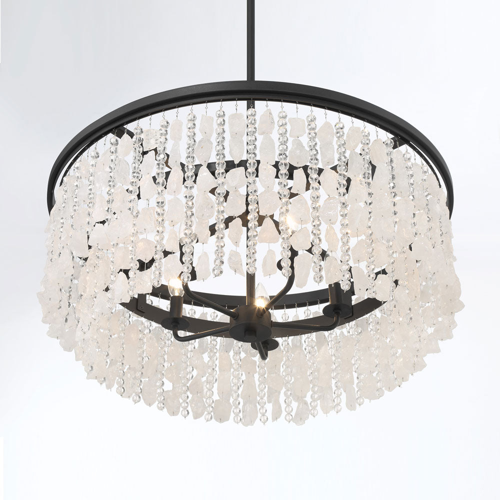 Shimmering Elegance Multi Light Pendant Light in Detail.